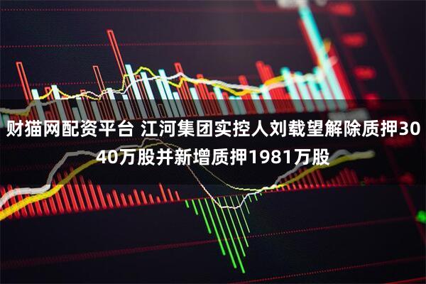 财猫网配资平台 江河集团实控人刘载望解除质押3040万股并新增质押1981万股